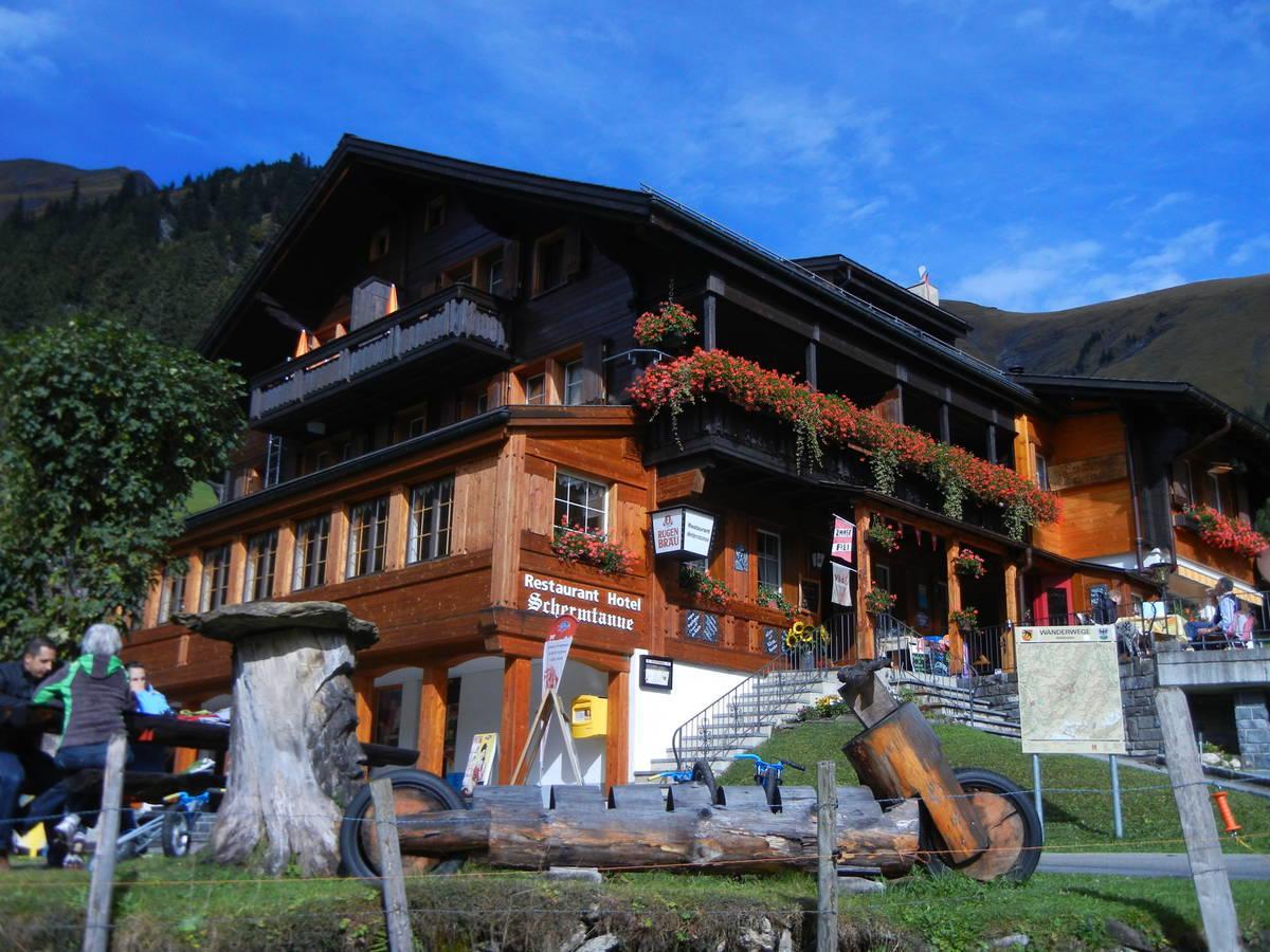 Restaurant Hotel Schermtanne Adelboden Extérieur photo